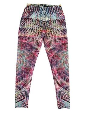 Lotus Leggings XL Kaleidoscope Geometric Psychedelic Trippy Rave Festival Pants